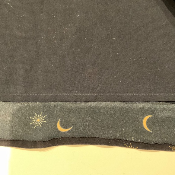 Rails Women's Silk Slip Dress Chemise Sz M Navy Gold Celestial Night Sky Whimsy - Picture 8 of 11